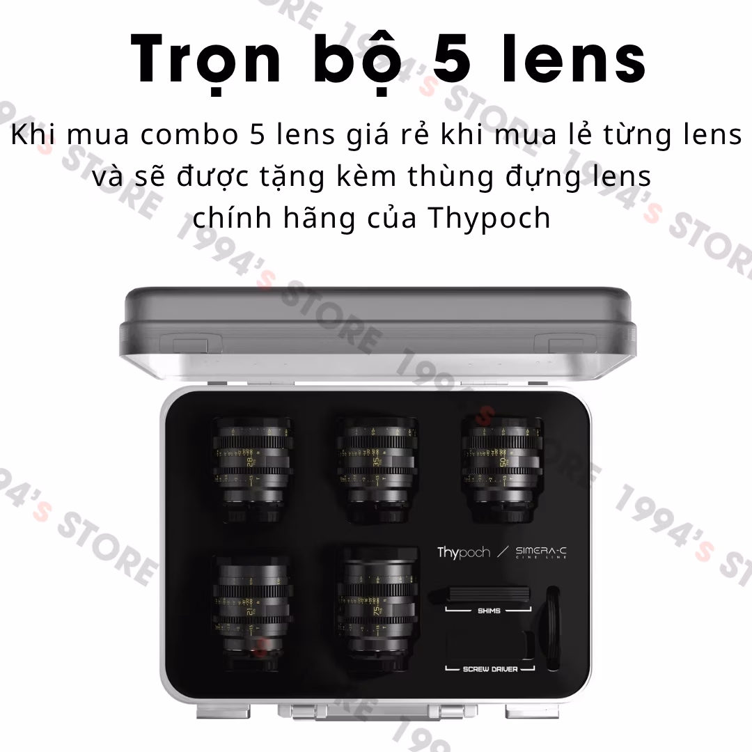 lens cine góc siêu rộng thypoch simera c 16mm full frame