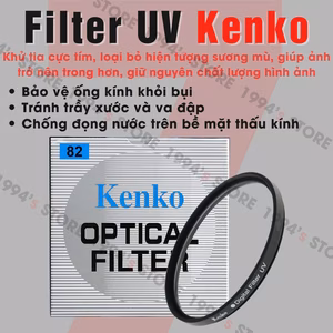 Kính Lọc Filter UV Kenko Chính Hãng (Phi 37mm - 82mm) - Bảo Vệ Ống Kính, Khử Tia Cực Tím