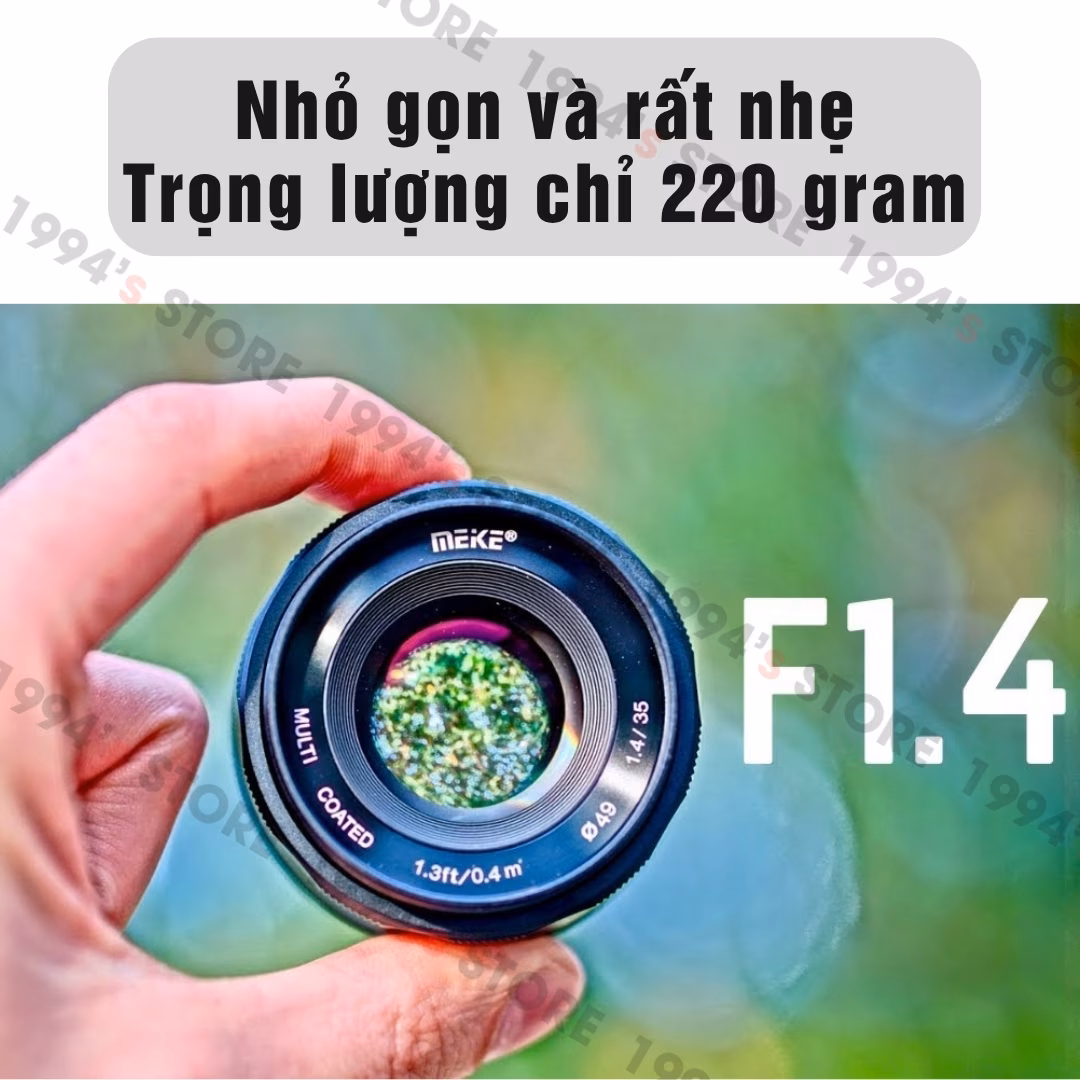 Meike 35mm F1.4 - Đa dụng khẩu độ lớn cho Sony/Fujifilm/Canon/M43