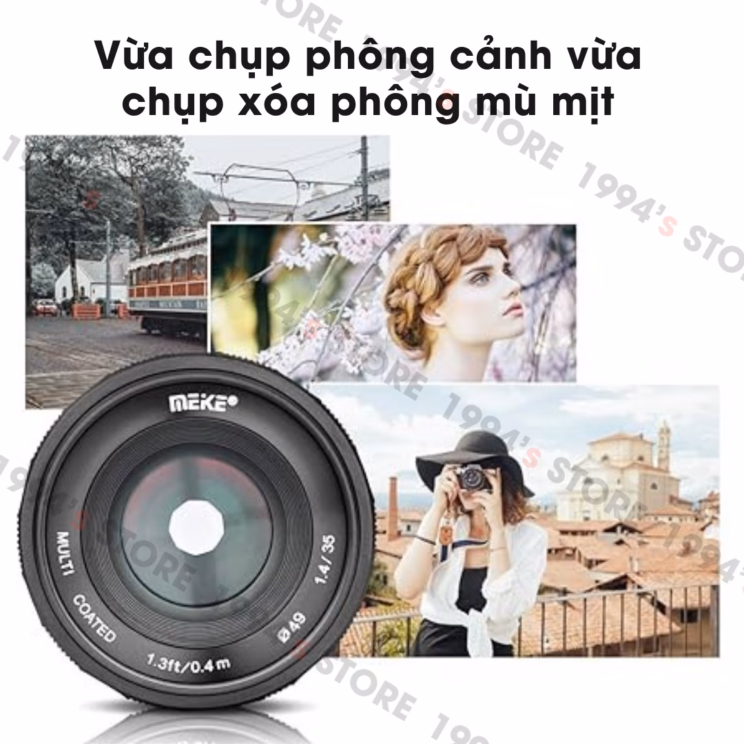 Meike 35mm F1.4 - Đa dụng khẩu độ lớn cho Sony/Fujifilm/Canon/M43