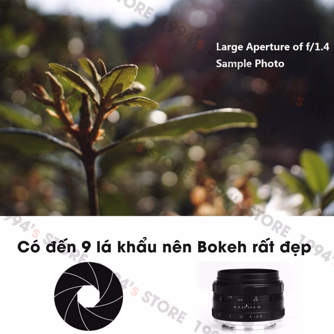Meike 35mm F1.4 - Đa dụng khẩu độ lớn cho Sony/Fujifilm/Canon/M43
