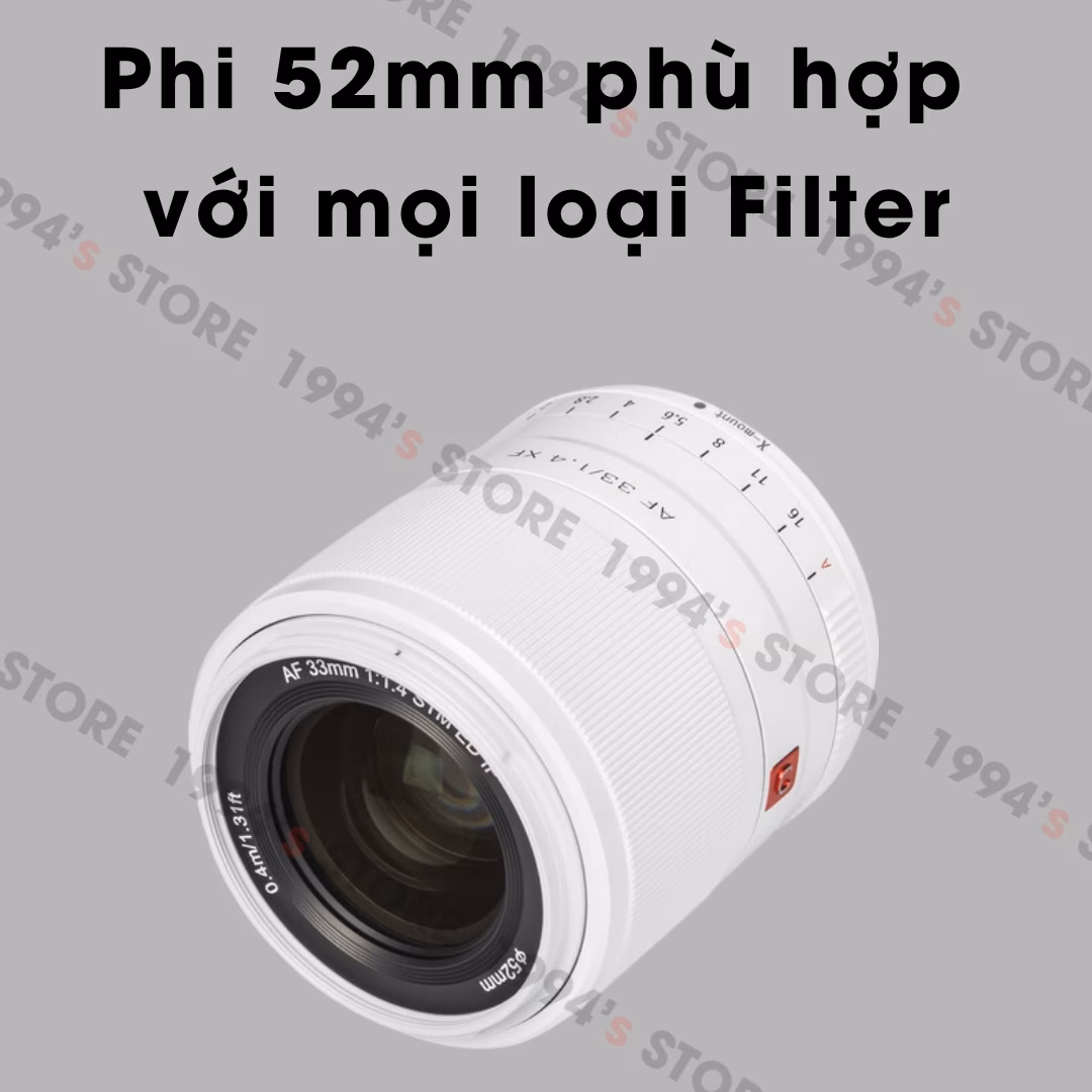 Ống kính Viltrox màu trắng