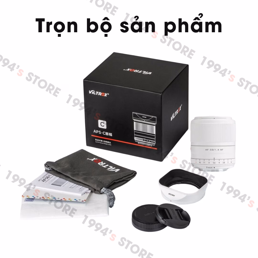 Lens Viltrox 33mm màu trắng