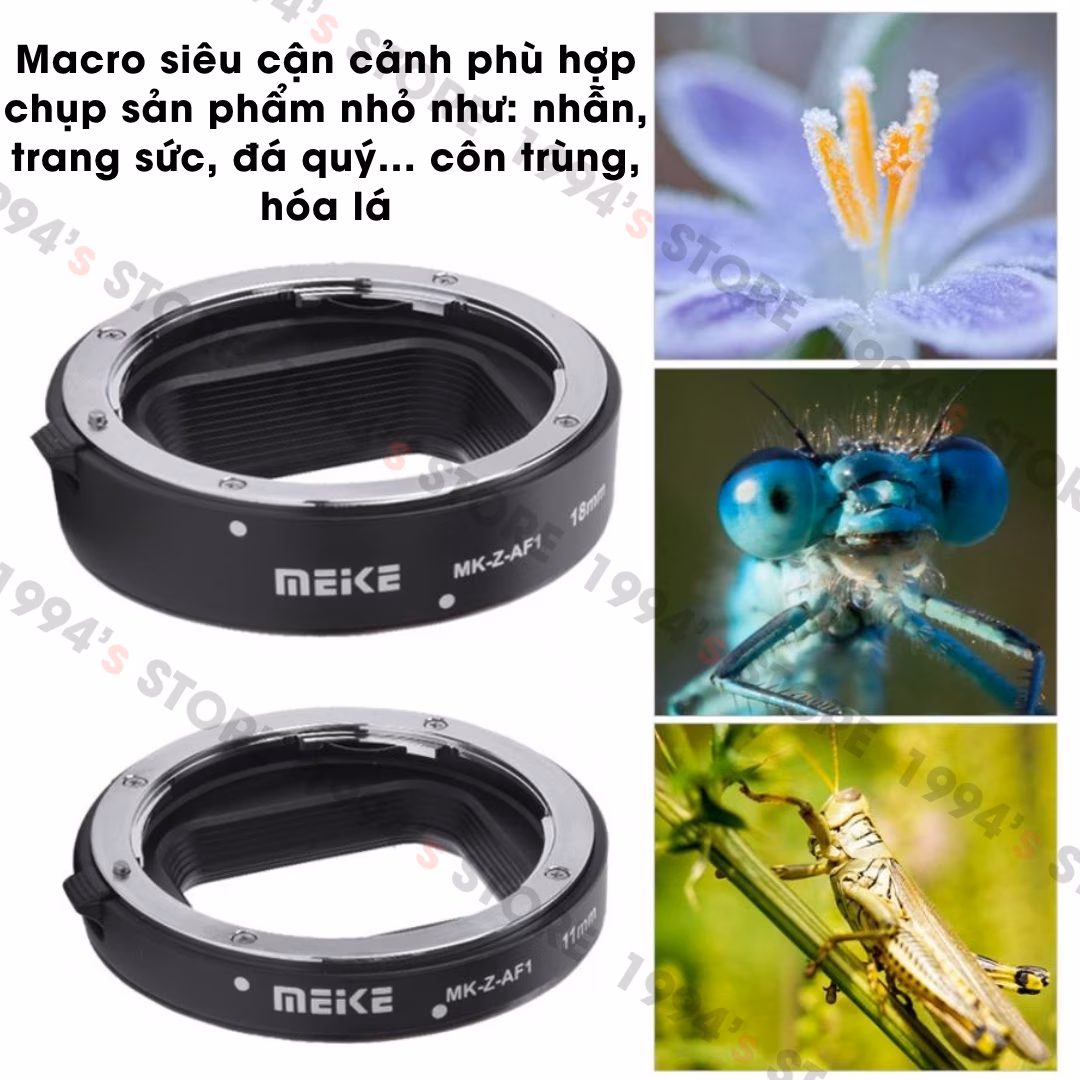 Combo 2 Tube Macro Meike MK-Z-AF1 cho Nikon Z - Bản Version 2