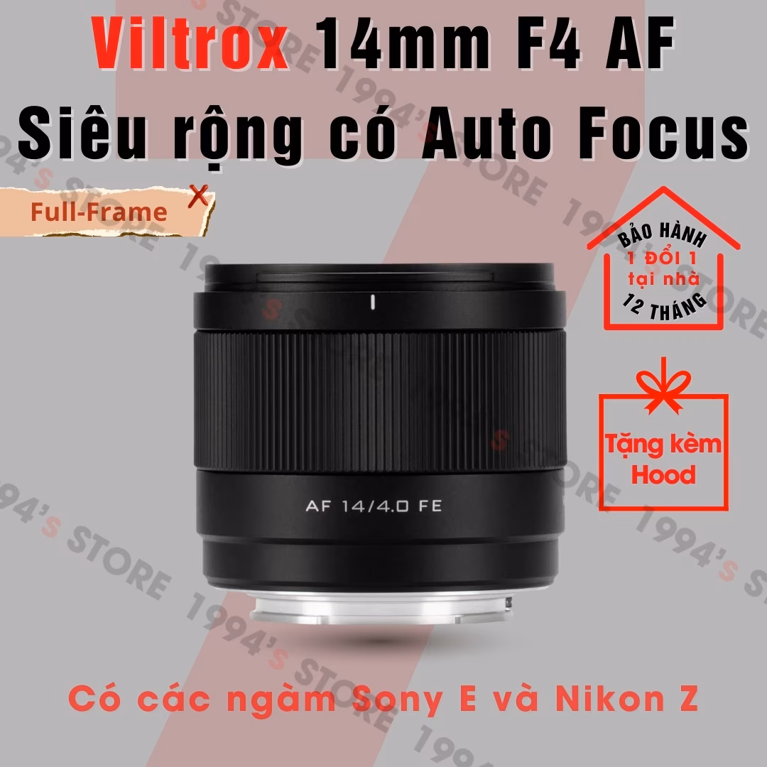 Viltrox 14mm F4 Air AF Full-Frame Siêu Rộng Cho Sony E Và Nikon Z