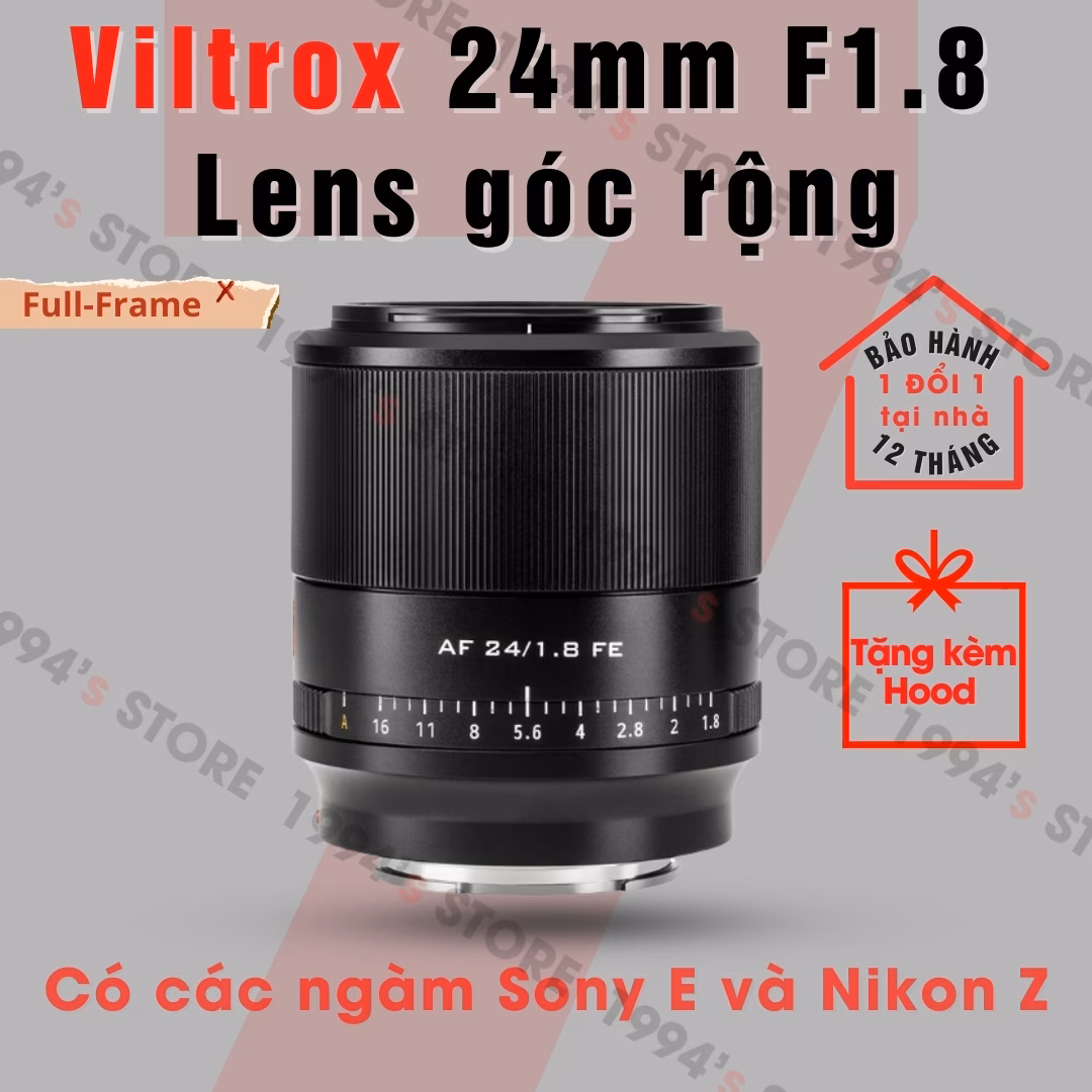 Viltrox 24mm F1.8 AF for Sony E và Nikon Z