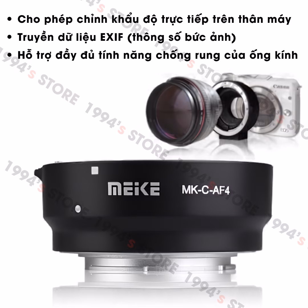 thông số kỹ thuật meike mk c af4
