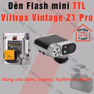 Đèn Flash TTL Viltrox Vintage Z1 Pro - Pin sạc 350 shots - Có TTL