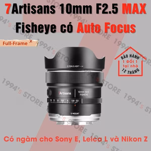 7Artisans 10mm F2.5 AF MAX Fisheye for Full-Frame