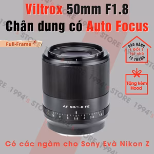 Viltrox 50mm F1.8 AF Full-Frame Cho Sony E / Nikon Z