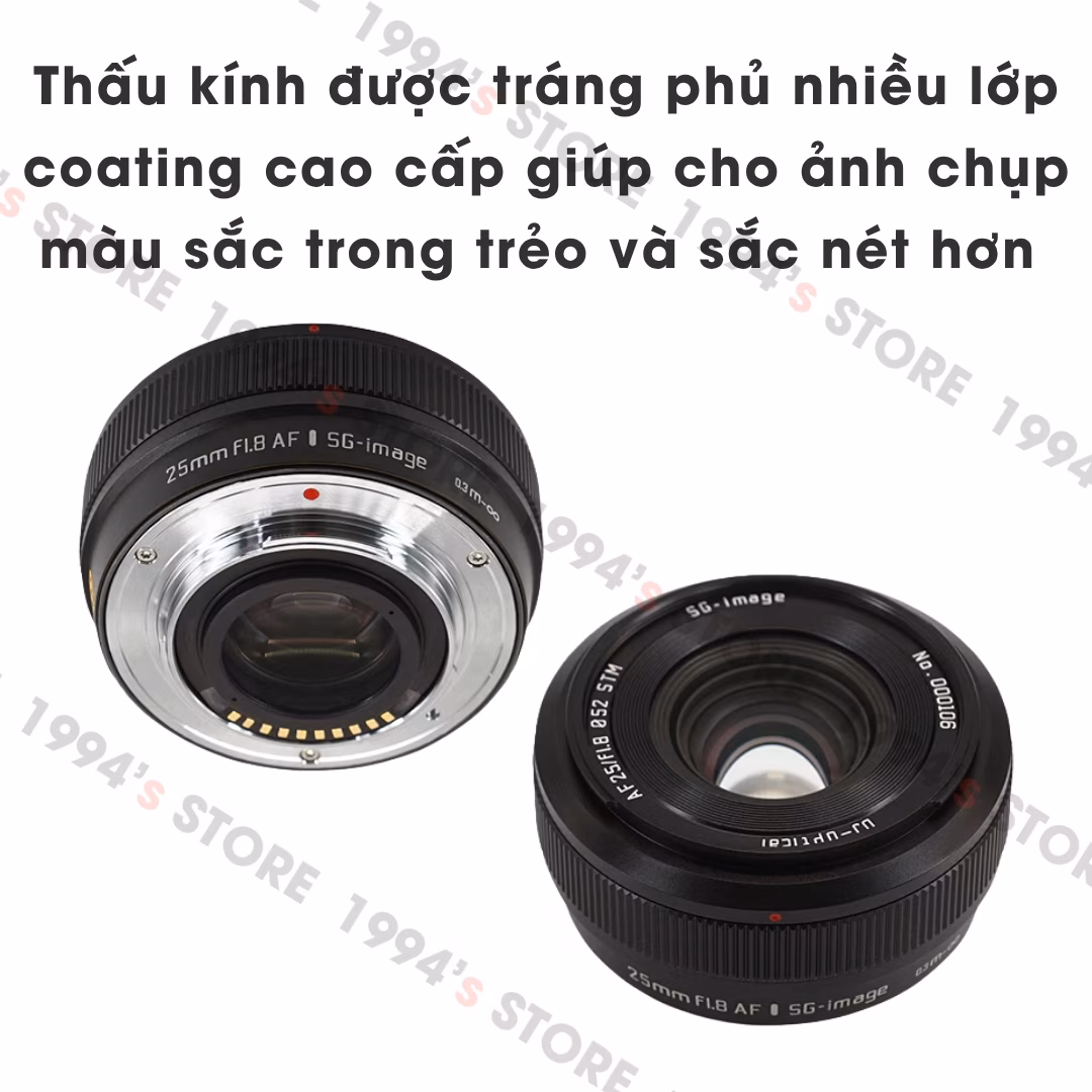 SG Image 25mm F1.8 AF Pancake cho Fujifilm/Sony/Nikon Z/M43