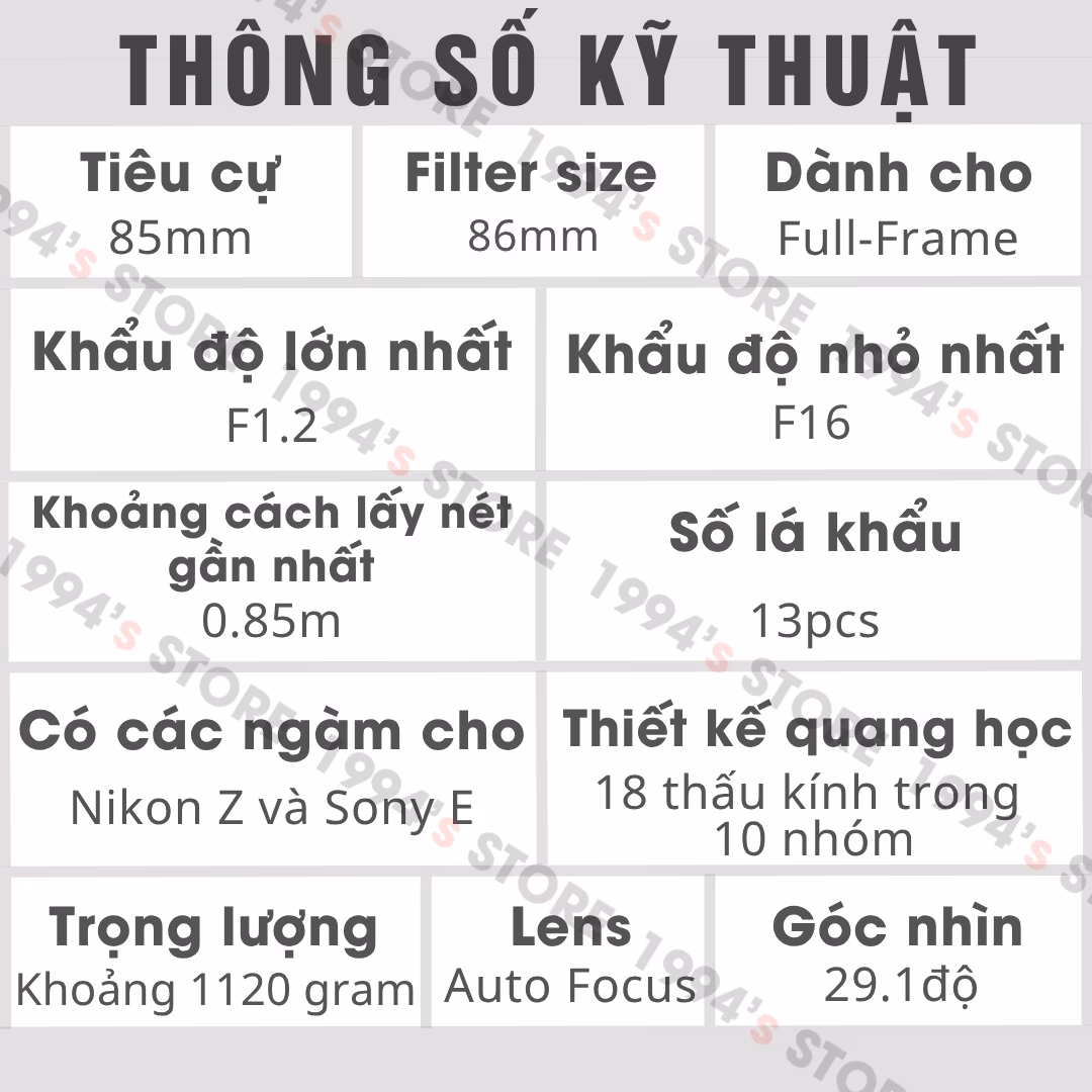 lens songraw 85mm f12 mua ở đâu