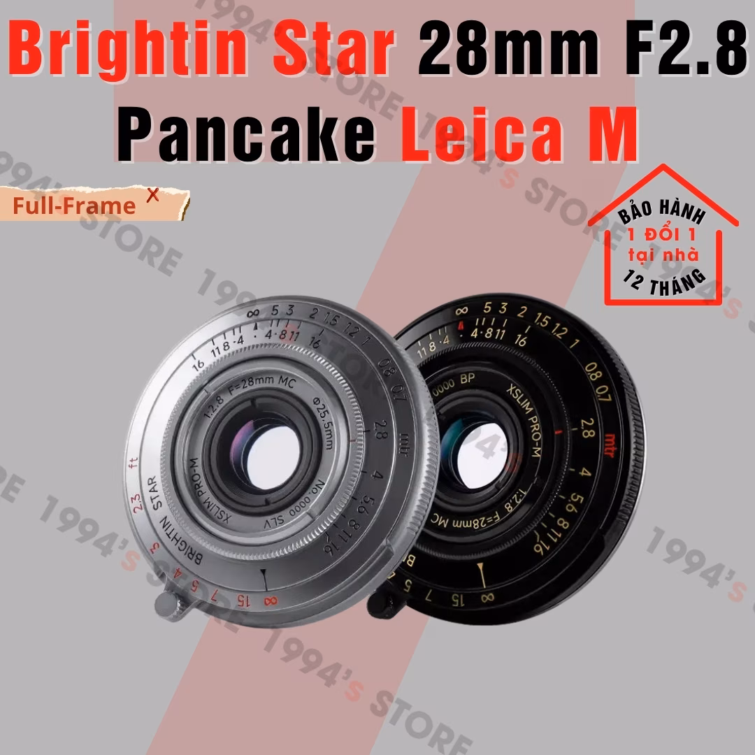 Brightin Star 28mm F2.8 Pancake for Leica M