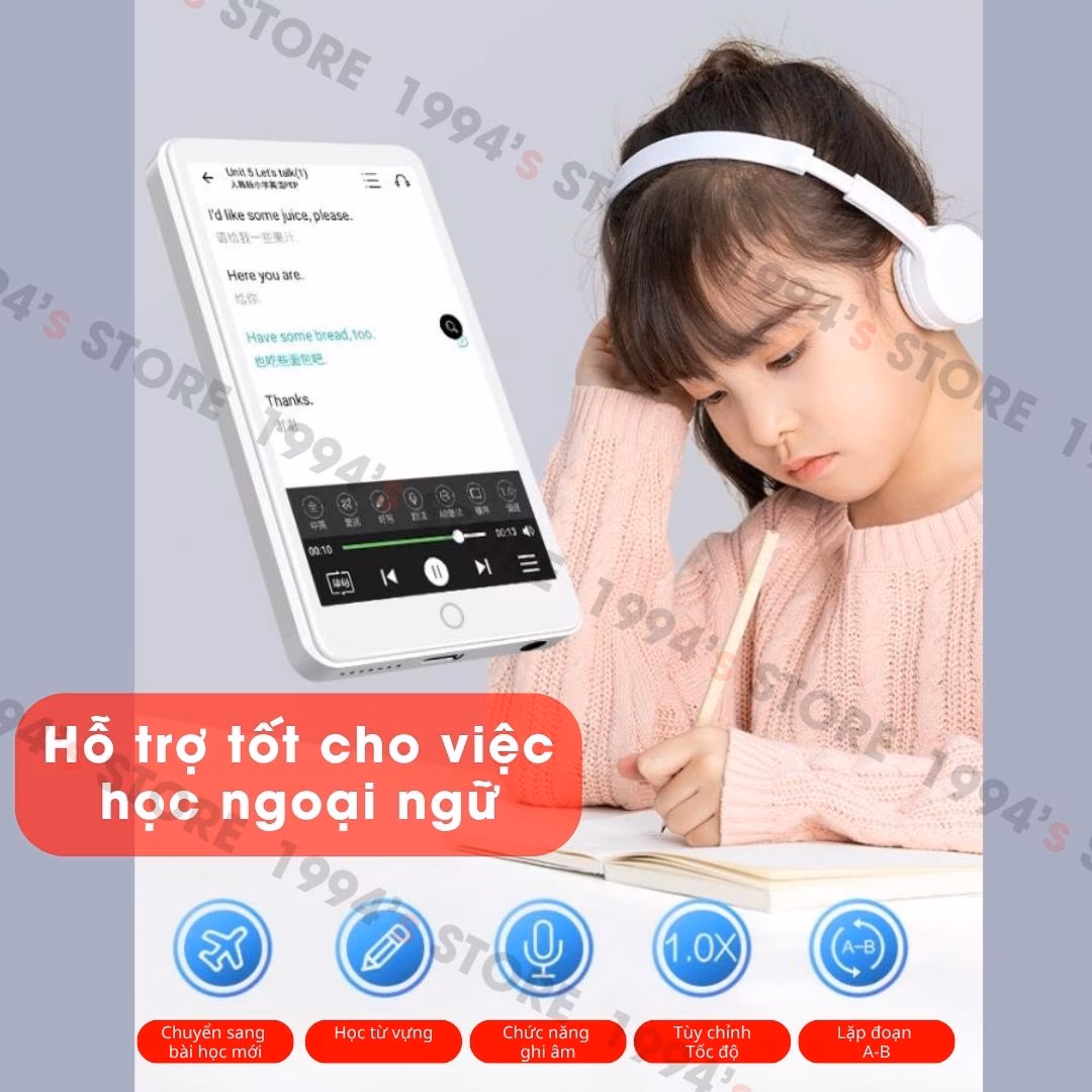 Máy Nghe Nhạc Benjie M6s Android 14 – Bluetooth 5.4, Có Camera, Dịch Thuật Offline – Chính Hãng