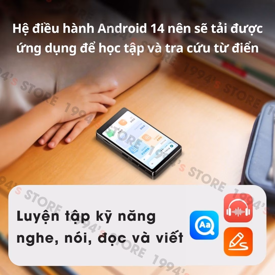 Máy Nghe Nhạc Benjie M6 Android 14 – Bluetooth 5.4, Có Camera, Dịch Thuật Offline – Chính Hãng
