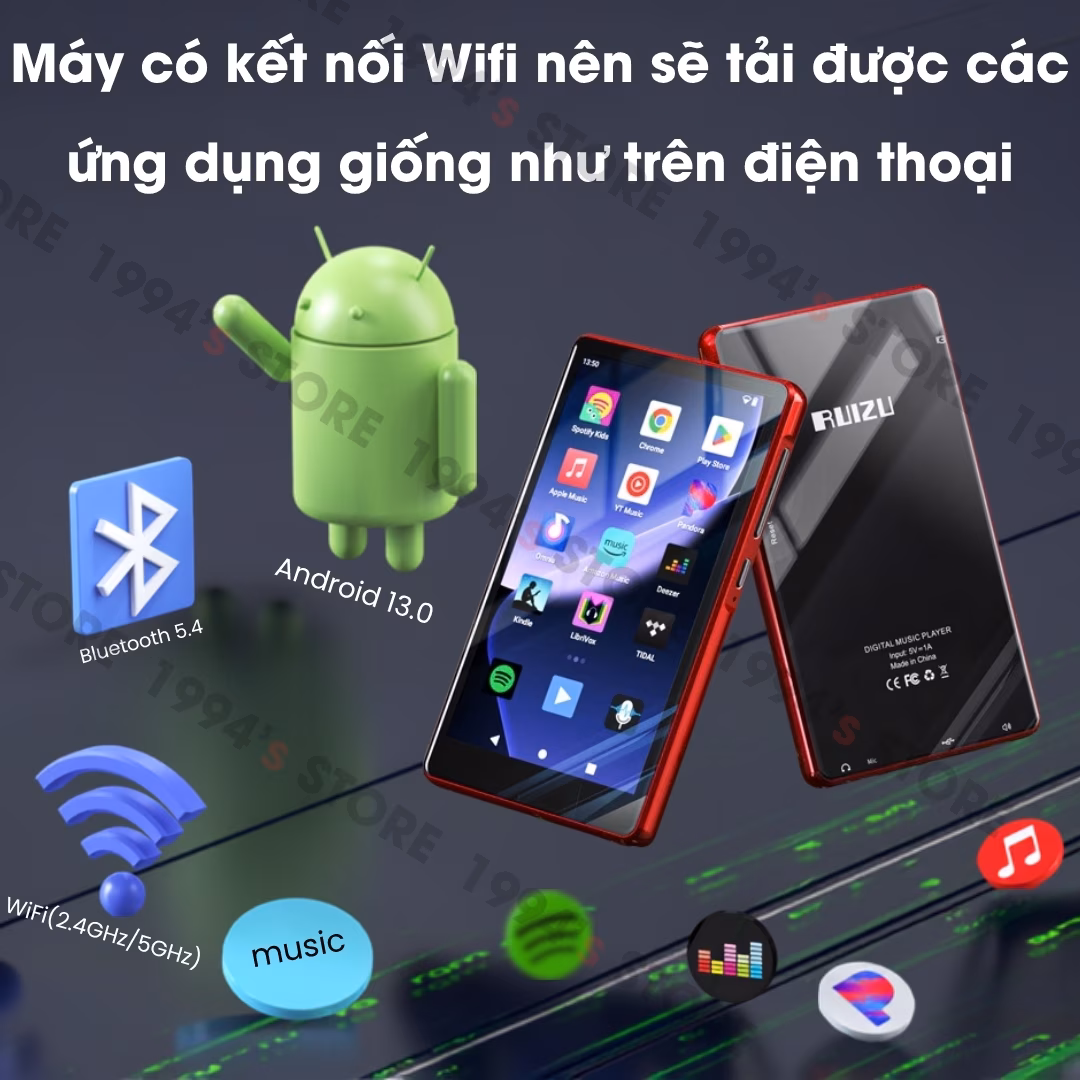 máy nghe nhạc có wifi và bluetooth