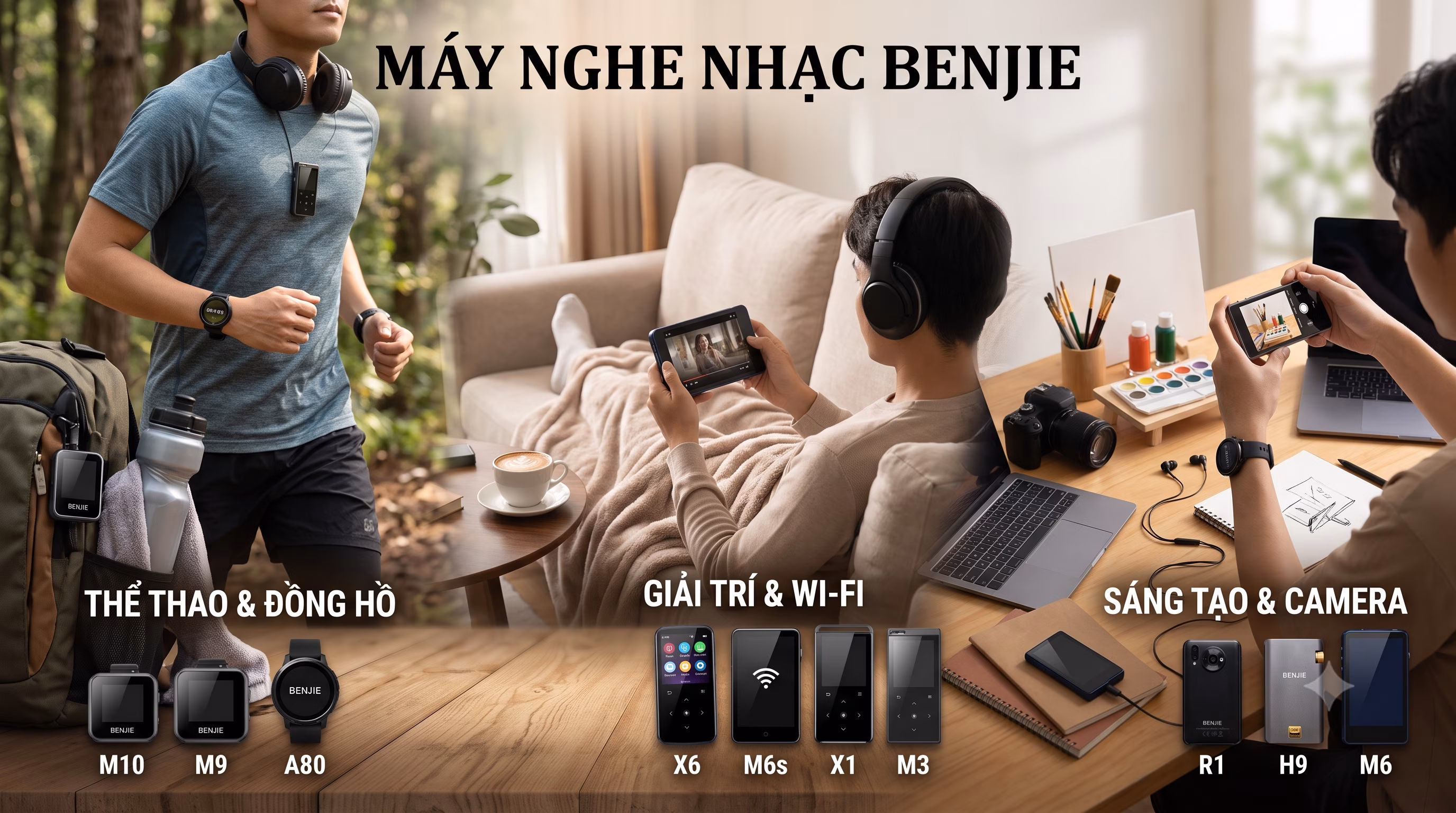 Máy Nghe Nhạc Benjie Có Tốt Không? Đánh Giá Chi Tiết Các Dòng Máy Đáng Mua Nhất