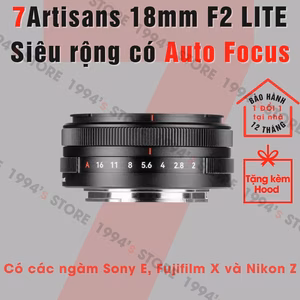 7Artisans 18mm F2 LITE AF Pancake Chính Hãng