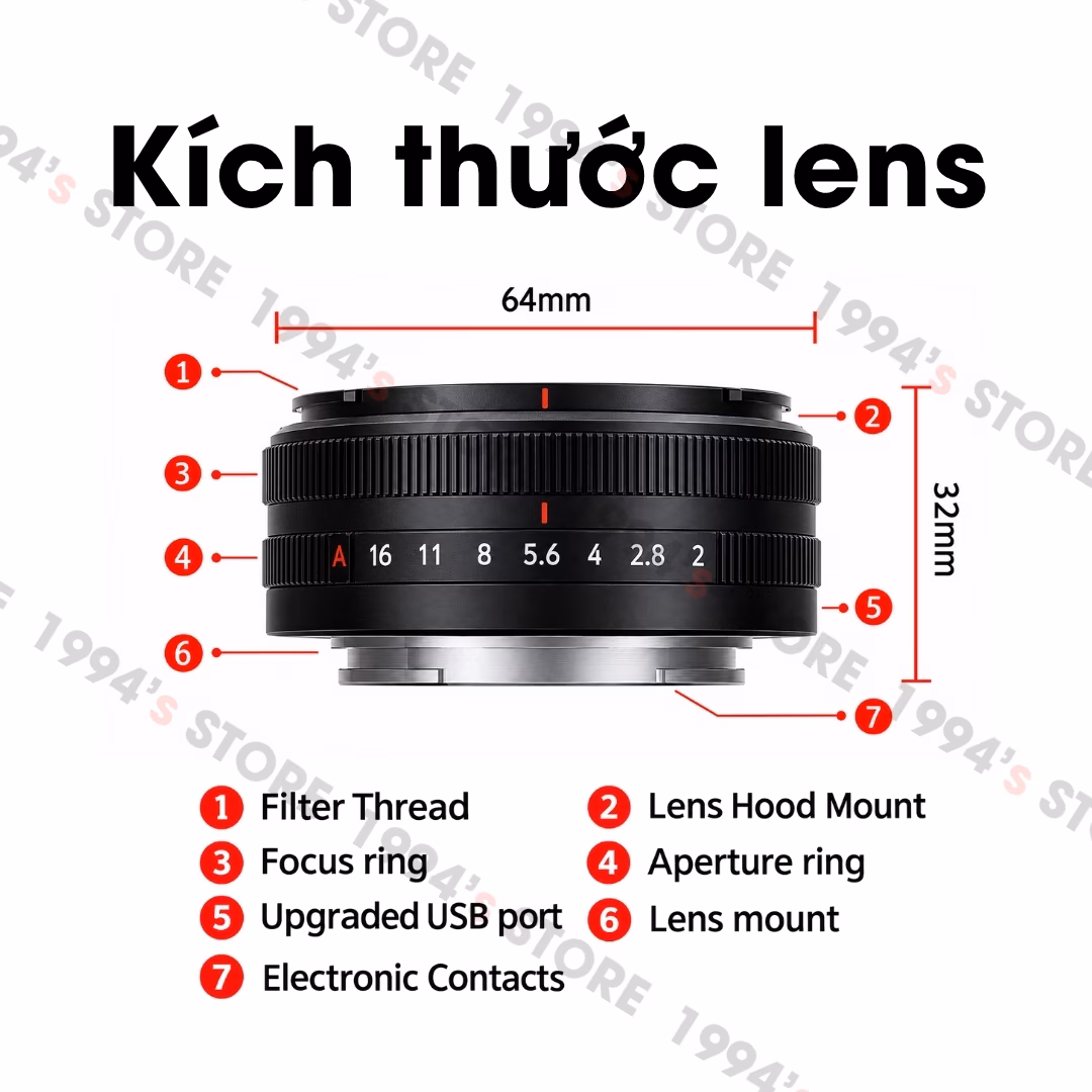 7Artisans 18mm F2 LITE AF Pancake cho Sony E/Fujifilm X/Nikon Z Chính Hãng