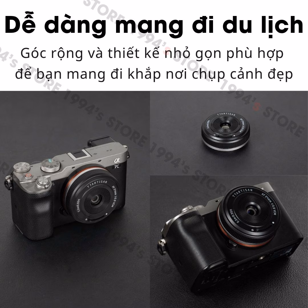 TTArtisan 24mm F3.8 AF Pancake Full Frame cho Fujifilm X, Sony E, Nikon Z và Leica L