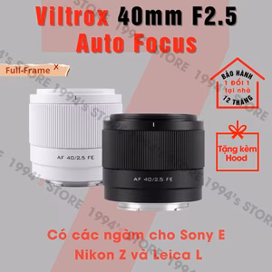 Viltrox 40mm F2.5 AF Dành Cho Sony E/FE, Nikon Z, Leica  L