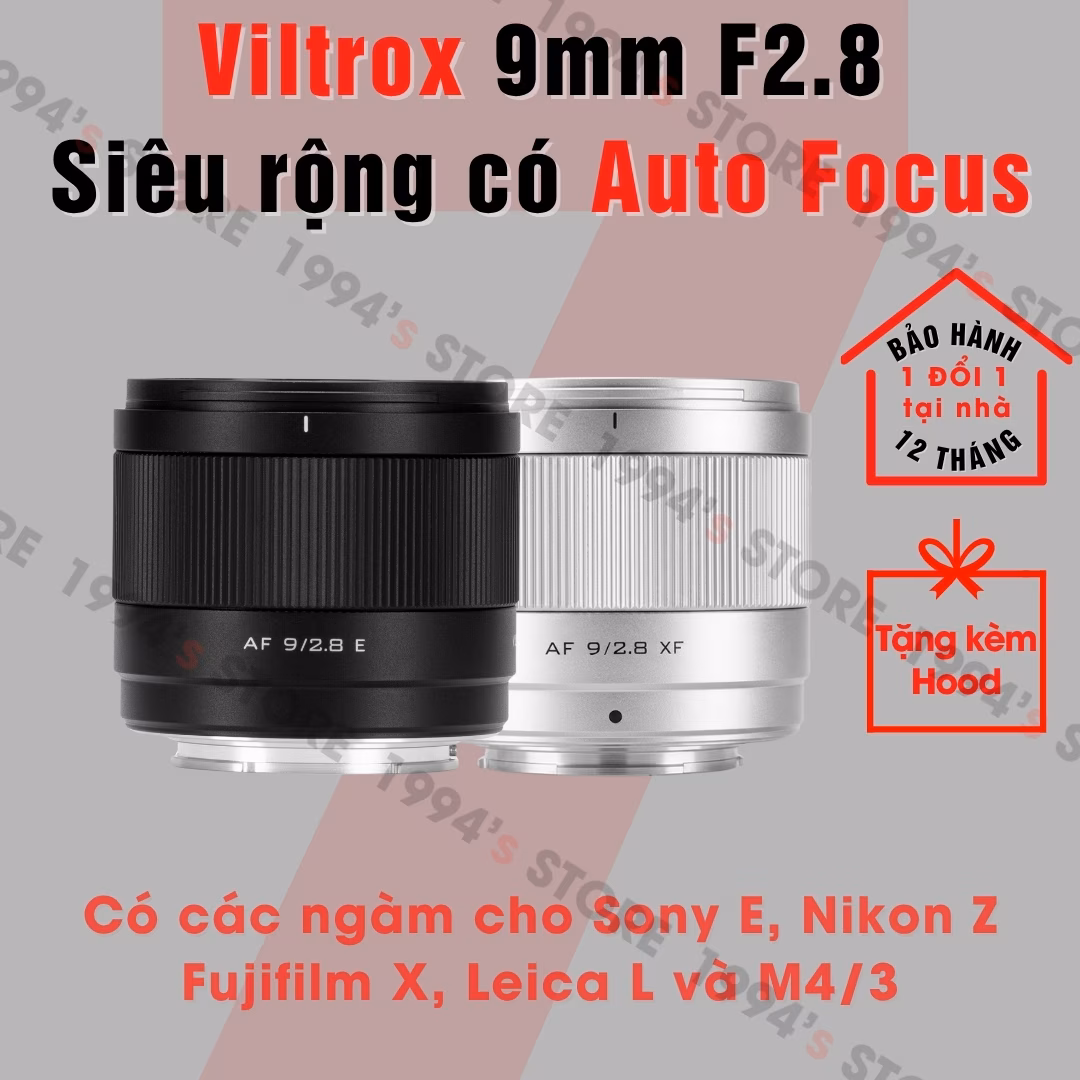 Viltrox 9mm F2.8 Air AF cho Fuji/Sony/Nikon/Leica/M43