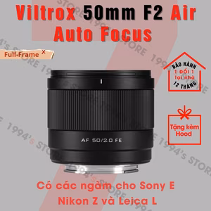 Viltrox 50mm F2 Air AF Full-Frame Leica L, Sony E và Nikon Z