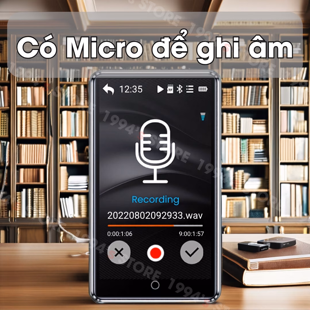 Máy Nghe Nhạc Benjie X6 32GB Bluetooh 5.4 Xem Video MP4 HIFI Chính Hãng