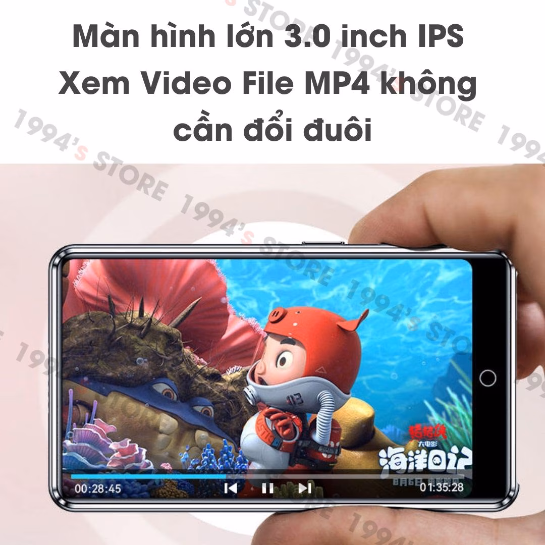 Máy Nghe Nhạc Benjie X6 32GB Bluetooh 5.4 Xem Video MP4 HIFI Chính Hãng