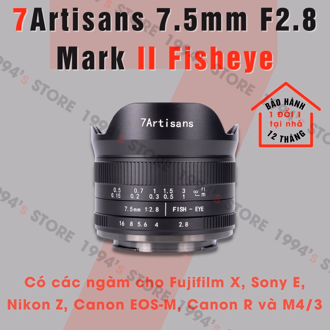 7Artisans 7.5mm F2.8 Mark II Fisheye New Version