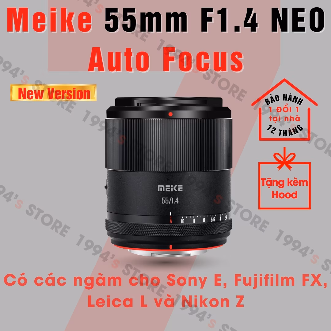 Meike 55mm F1.4 NEO AF Cho Fujifilm, Sony, Nikon, Leica