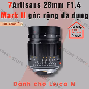 7Artisans 28mm F1.4 for Leica M