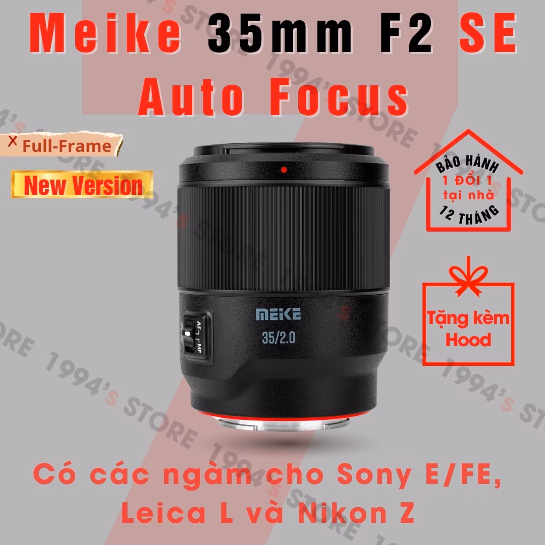 Meike 35mm F2 SE AF cho Full-Frame Sony E/Nikon Z/Leica L