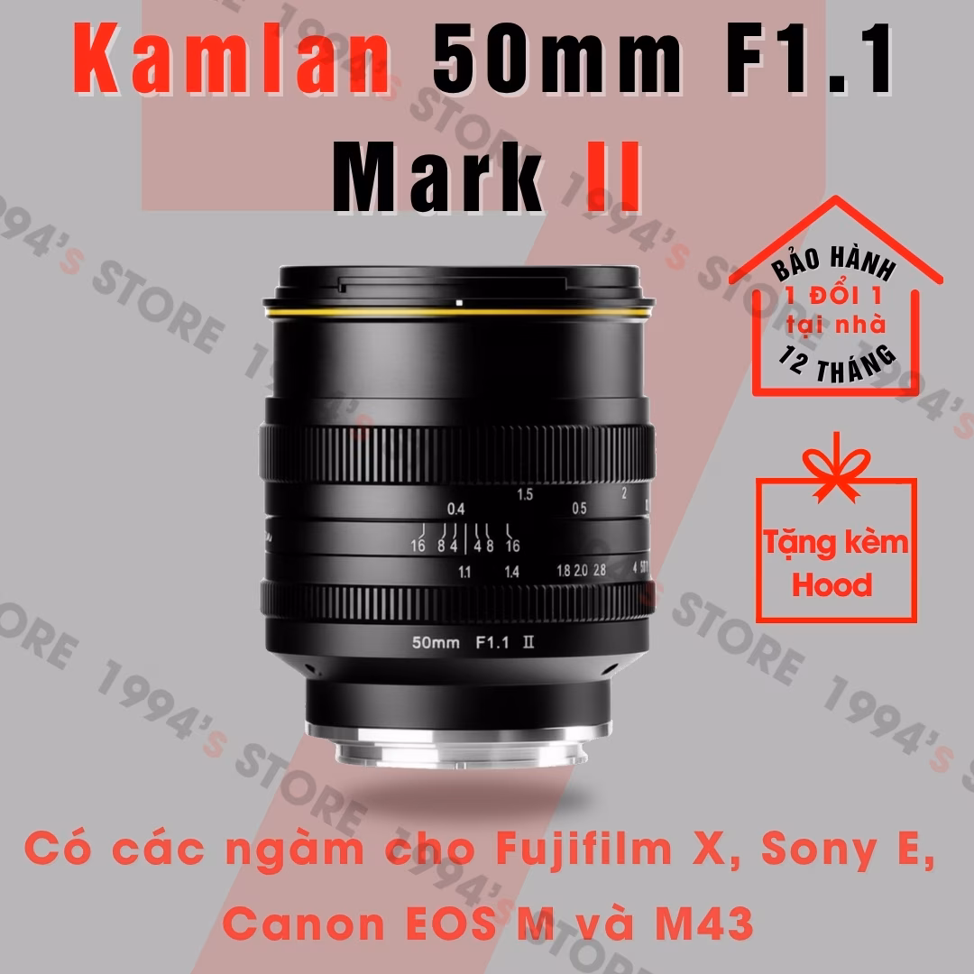 Kamlan 50mm F1.1 Mark II – Lens chân dung xóa phông mù mịt