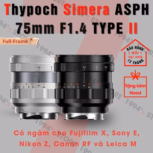 Thypoch Simera 75mm F1.4 Type II ASPH Cho Leica M - Chính Hãng Bảo Hành 12 Tháng 1 Đổi 1
