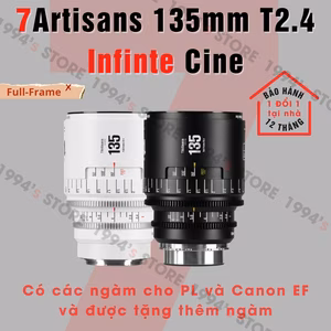 7Artisans 135mm T2.4 Infinte Cine - Lens quay phim Full Frame ngàm PL/Canon EF