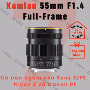 Kamlan 55mm F1.4 Full-Frame – Lens chân dung xóa phông mù mịt