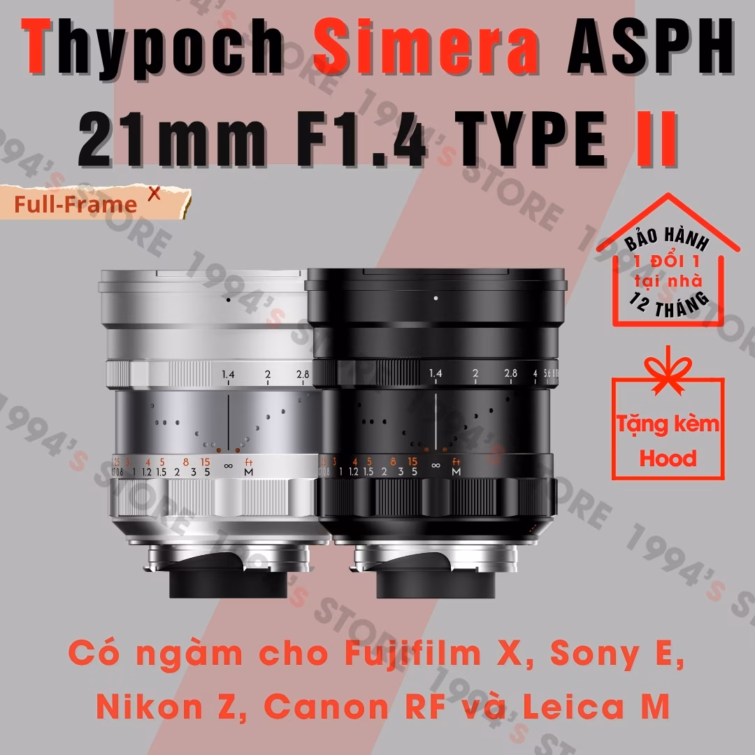 Thypoch Simera 21mm F1.4 Type II ASPH for Leica M - Chính Hãng