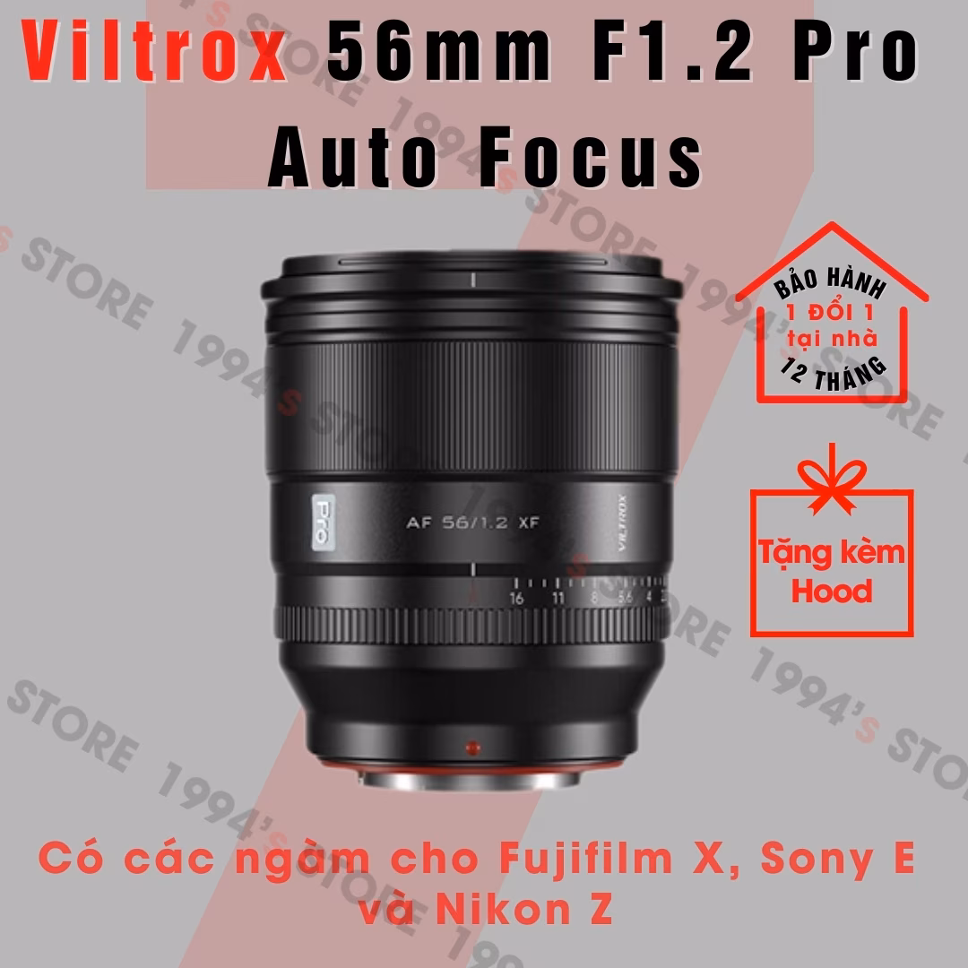 Viltrox 56mm F1.2 Pro AF cho Fujifilm/Sony/Nikon - Chính Hãng