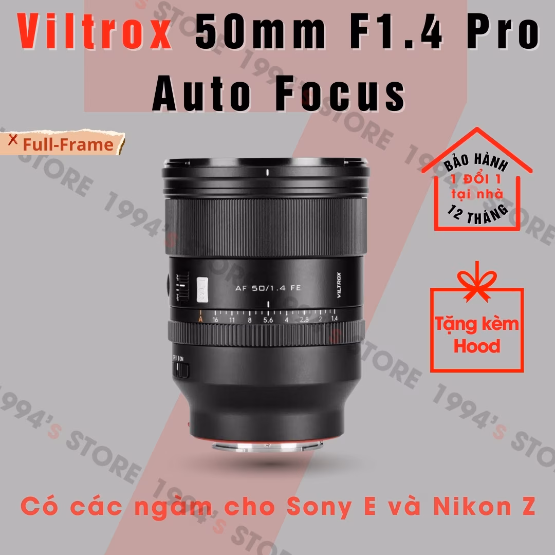 Viltrox 50mm F1.4 Pro AF Full-Frame - Chính Hãng