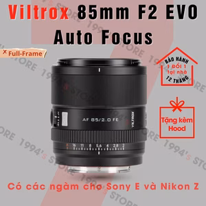 Viltrox 85mm F2 EVO AF cho Full-Frame Sony E và Nikon Z