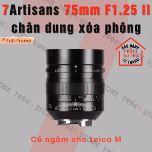 7Artisans 75mm F1.25 Mark II for Leica M - Chính Hãng