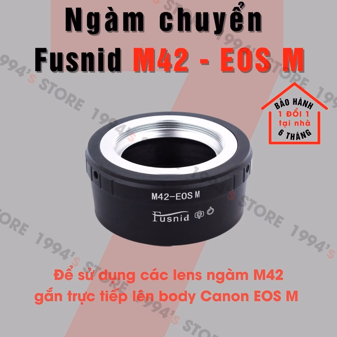 Ngàm chuyển Fusnid M42-EOS M Chính Hãng