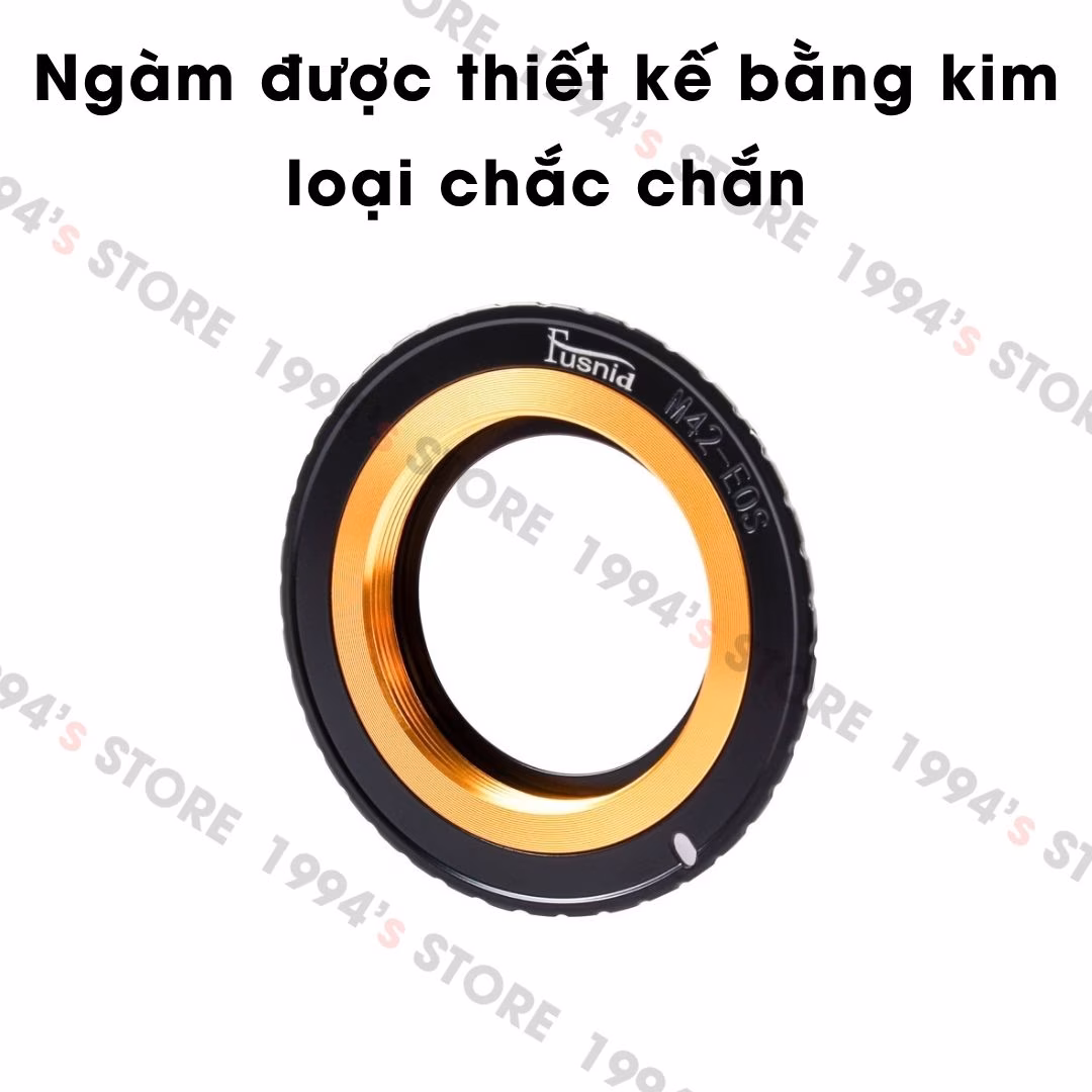 Ngàm Chuyển Fusnid M42-EOS Chính Hãng, ngàm được thiết kế bằng kim loại chắc chắn