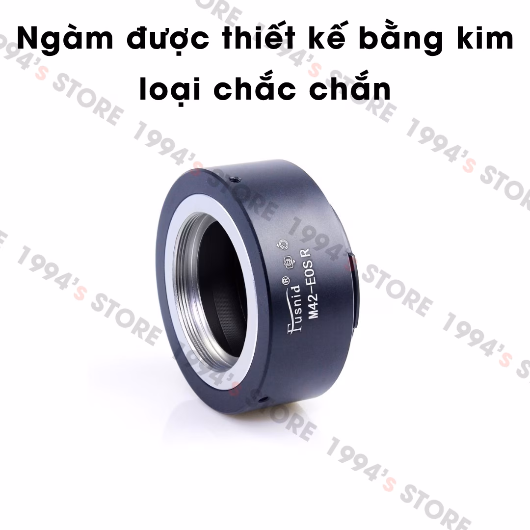 Ngàm Chuyển Fusnid M42-EOS R Chính Hãng, ngàm được thiết kế bằng kim loại chắc chắn