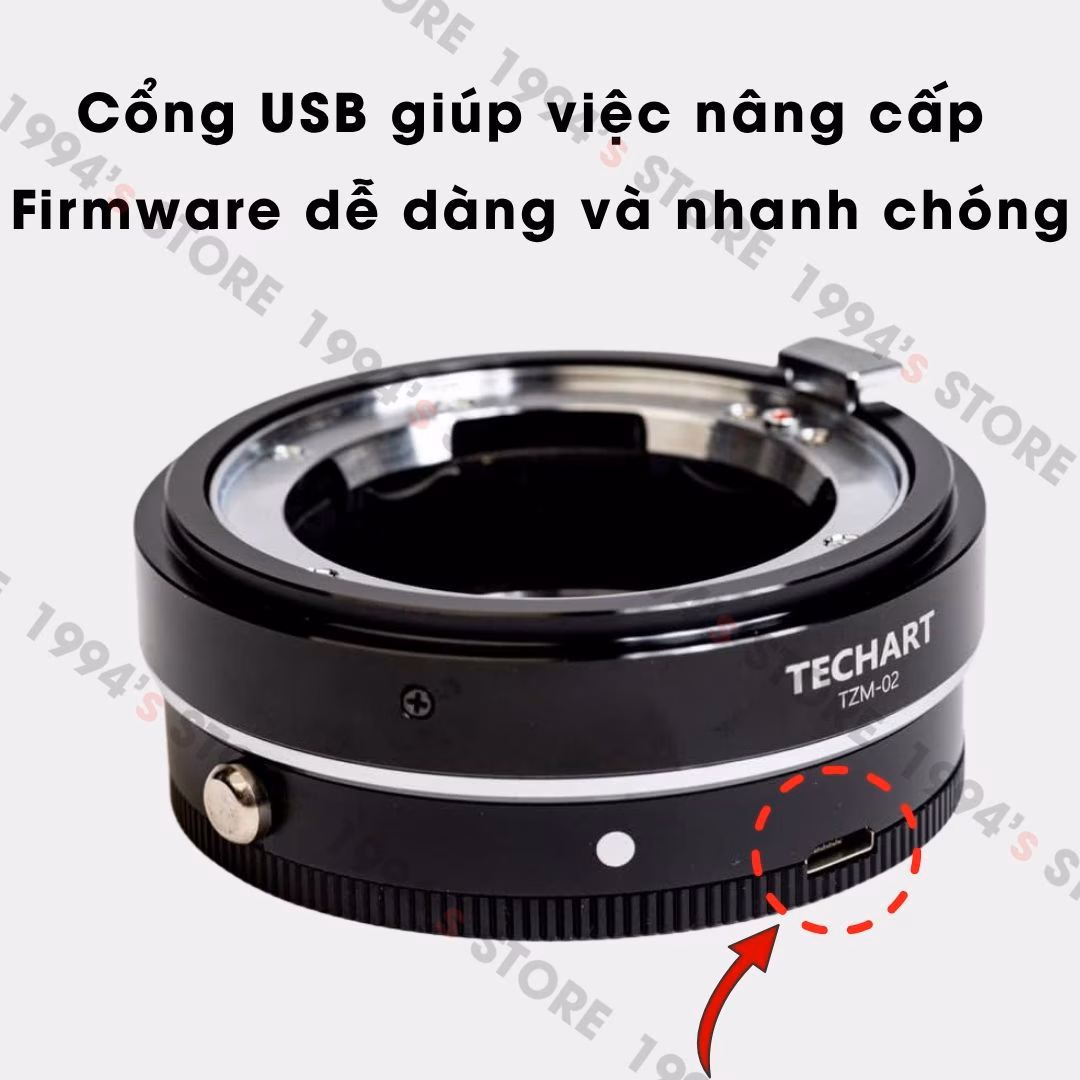 Ngàm chuyển lấy nét tự động Techart TZM-02 - Autofocus Adapter cho Leica M - Nikon Z
