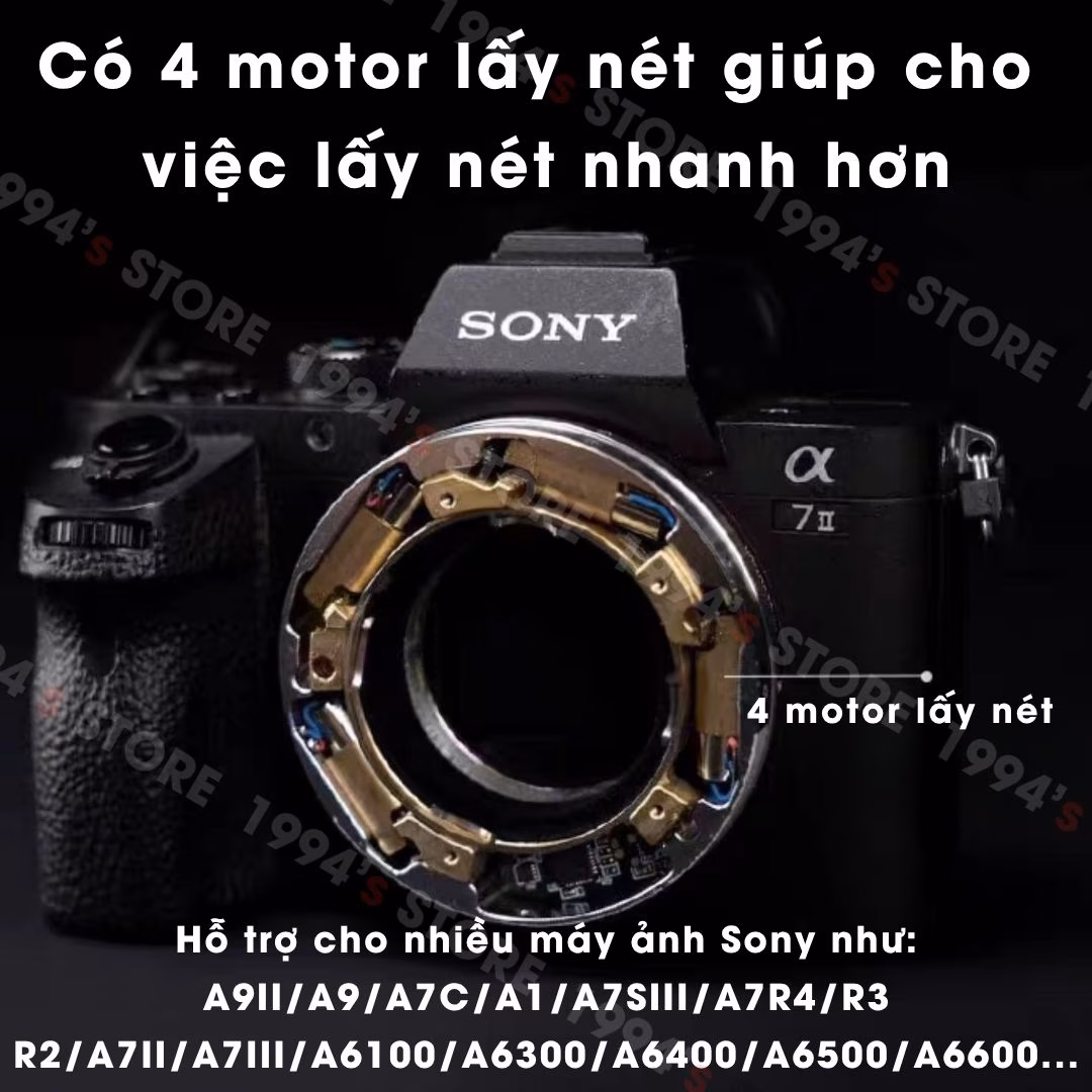 Ngàm Chuyển Lấy Nét Tự Động Techart LM-EA9 (Leica M Sang Sony E) - Chính Hãng